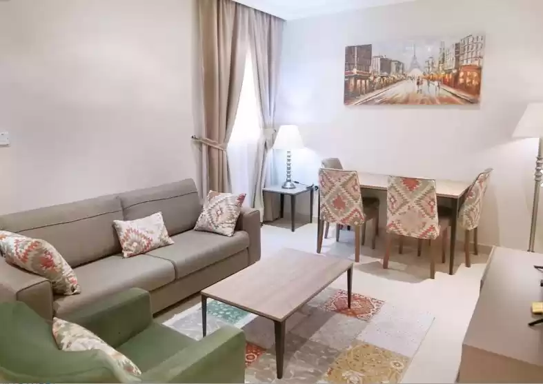 Wohn Klaar eigendom 1 Schlafzimmer F/F Wohnung  zu vermieten in Doha #10196 - 1  image 